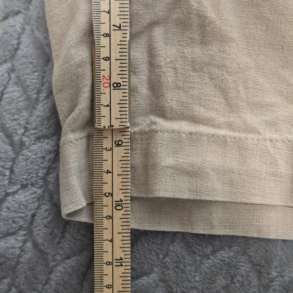 Banana Republic Mens Tan Linen Cotton Blend Flat Front Shorts Size 38 622418